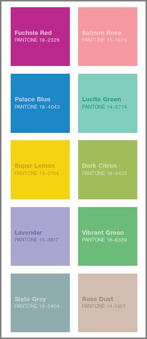 photo of Pantone's Fashion Color Report for Spring 2009!