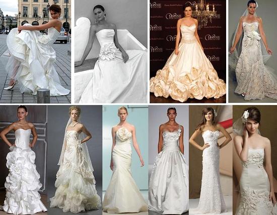 photo of 2009 Wedding Dress Trends: Floral Details