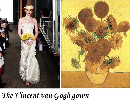 photo of Carolina Herrera's Spring 2010 Collection: van Gogh, Monet, Matisse, oh my!