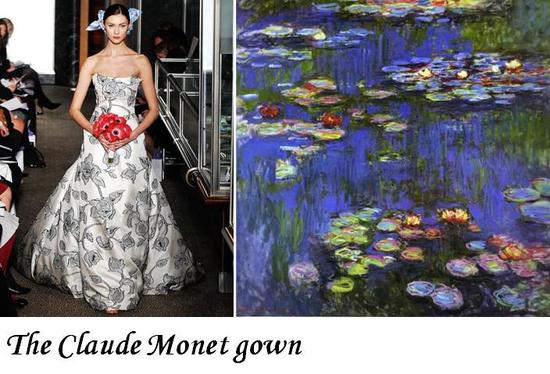 photo of Carolina Herrera's Spring 2010 Collection: van Gogh, Monet, Matisse, oh my!