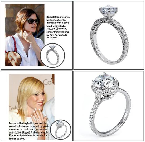 photo of Celeb Engagement Ring Trends: Get the Look for Less in Platinum