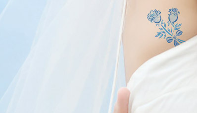 photo of Make Your Something Blue a Bridal Tattoo