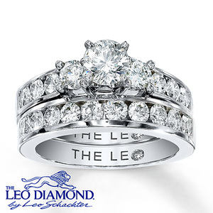 photo of Kay Jewelers Diamond Bridal Set 2 ct tw Round-cut 14K White Gold- Engagement Rings