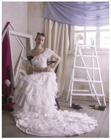 photo of Bride Chic: Elegant Asymmetrical Wedding Dresses