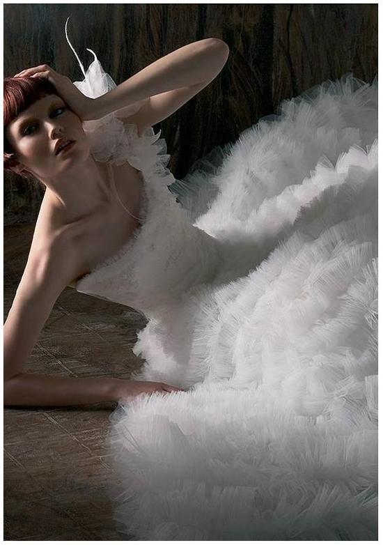 photo of Bride Chic: Elegant Asymmetrical Wedding Dresses
