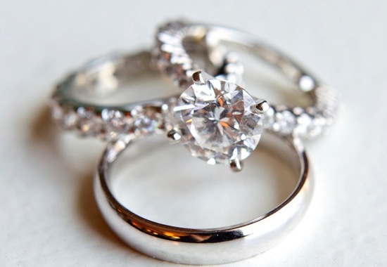 platinum and diamond engagement ring bands