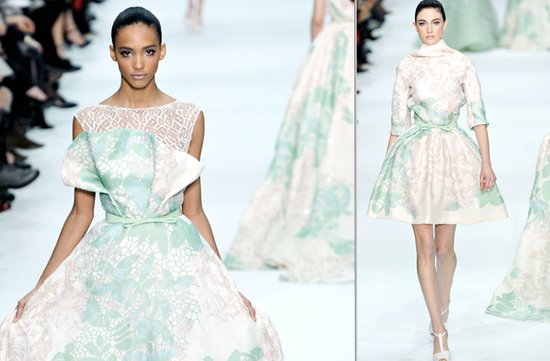 printed wedding dresses 2012 briodal gown trends elie saab
