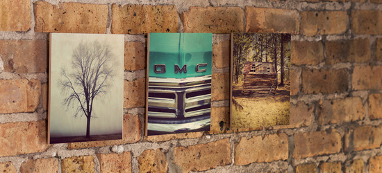 Instagram prints wood wedding art