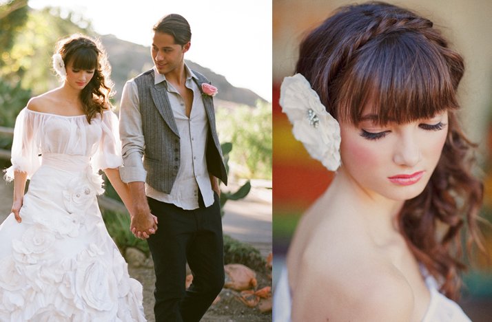 Outdoor-desert-wedding-romantic-bridal-hairstyle-braid.full