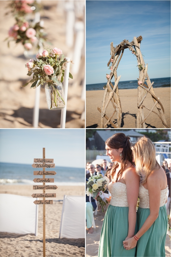 Real Wedding Long Island Throo Williams Photography by Verdi Ceremony Bridesmaids Flowers Sinage Tre