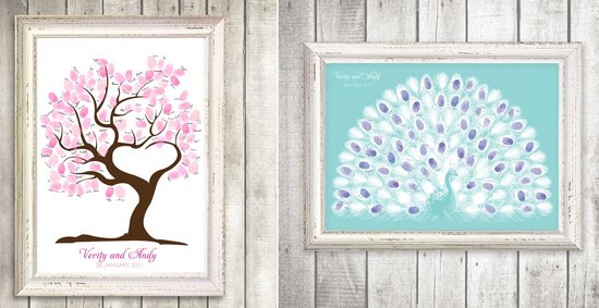 photo of Thumbprint guest books by I Do It Yourself