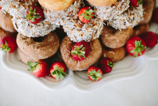 fancy donuts for the wedding reception