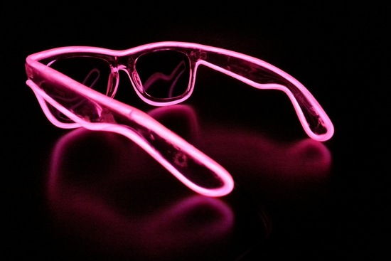 hot pink glow in the dark sunglasses