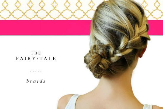 side braided wedding or bridesmaid updo