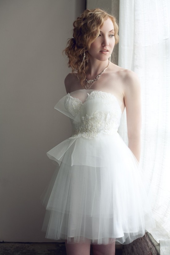 photo of Queen for a Day wedding dress by Claire LaFaye