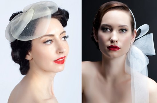 photo of Knockout Wedding Hair Accessories + Bridal Veils by Sara Gabriel