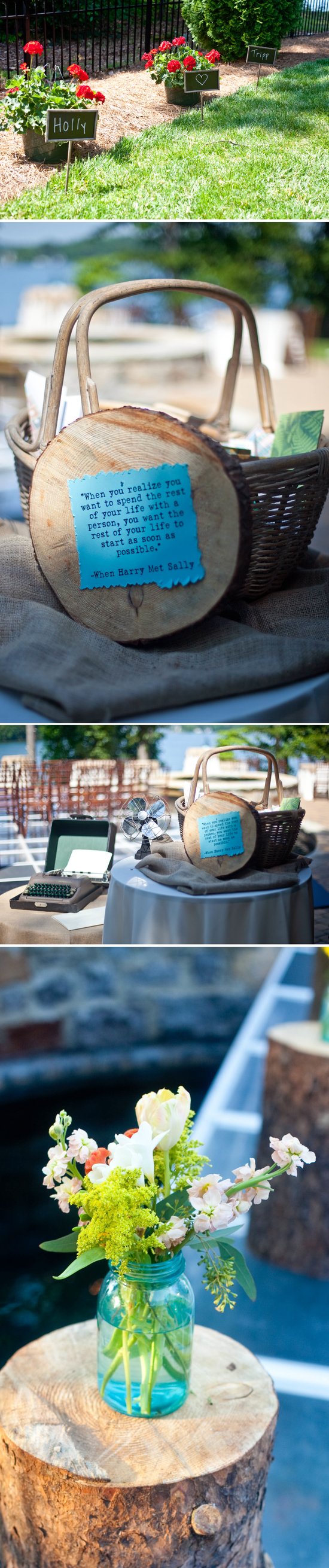 photo of Outdoor Southern Wedding with a Bright Color Palette