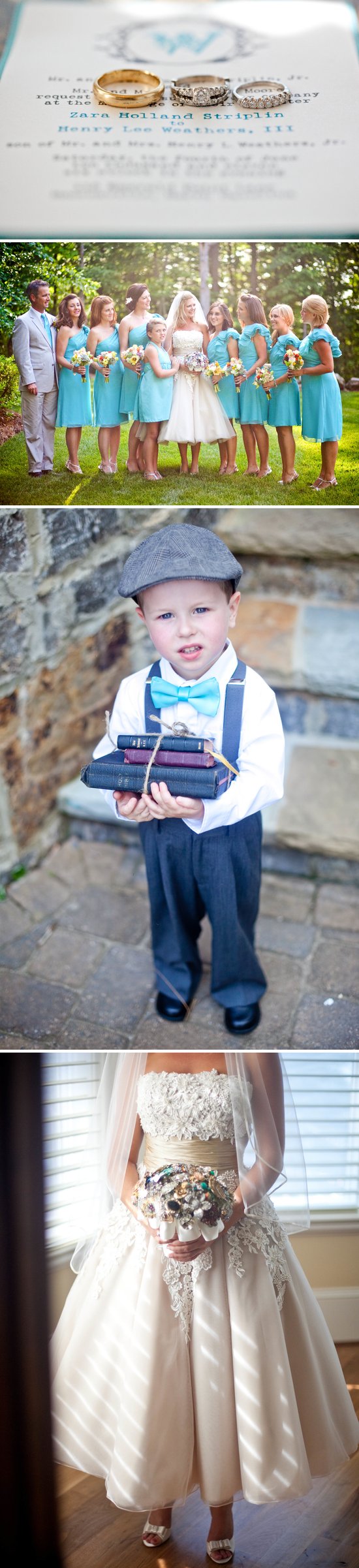photo of Outdoor Southern Wedding with a Bright Color Palette