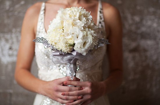 photo of Winter White Wedding Flowers