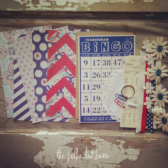 July 4th Bingo for wedding reception fun