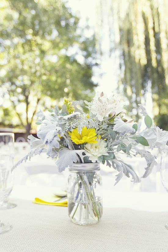 photo of Yellow and Grey Fall Wedding in California