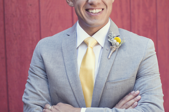 photo of Yellow and Grey Fall Wedding in California