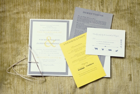 photo of Yellow and Grey Fall Wedding in California