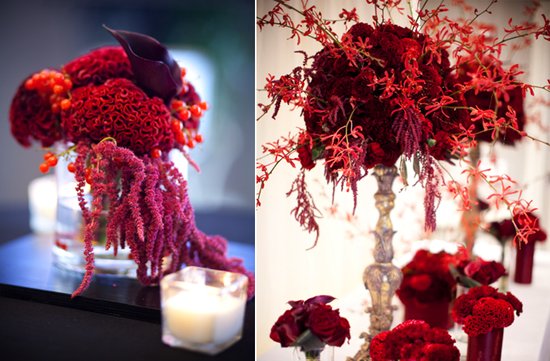 photo of Hail Harvard with Crimson Wedding Inspiration