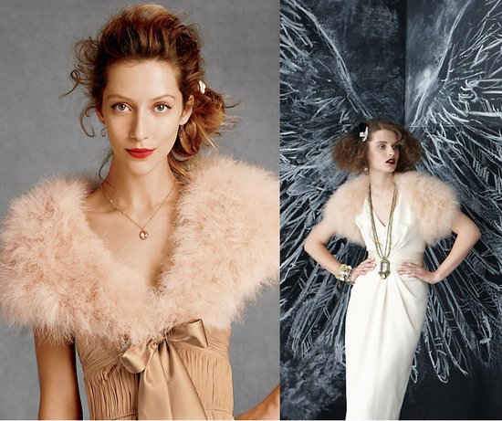 photo of Feather bridal bolero BHLDN