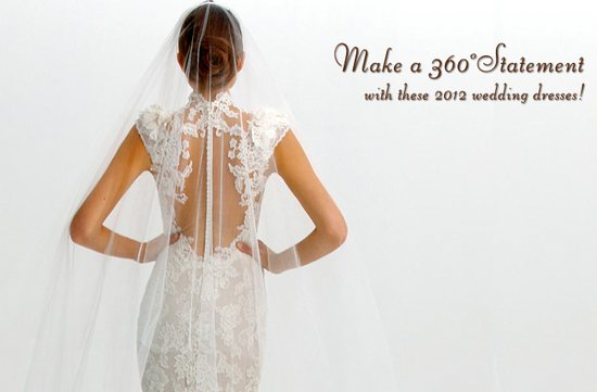 photo of Stunning Statement Backs for 2012 Brides