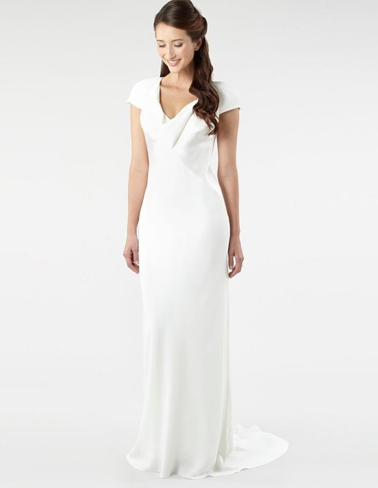 photo of pippa middleton inspired wedding dress simple