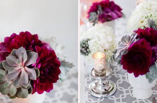photo of Dark + Romantic Wedding Flowers