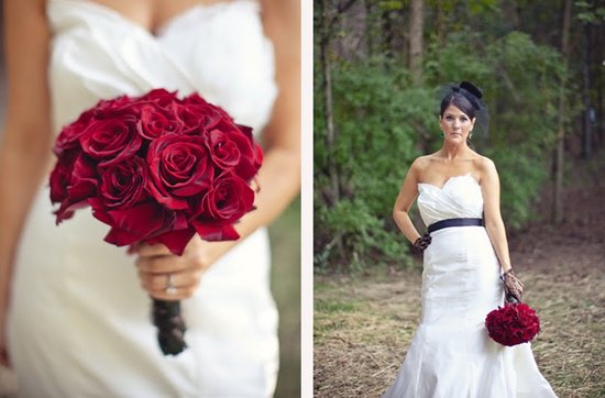 photo of Dark + Romantic Wedding Flowers