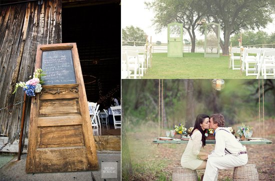 photo of Vintage Wedding Must-Do: Wedding Door Decor