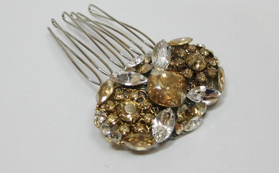 photo of Wedding hair accessories- bridal combs, vintage inspired