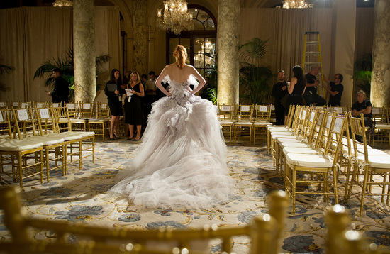 Dramatic Marchesa bridal gown