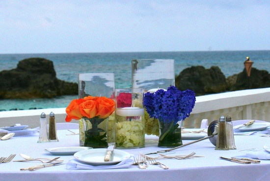 Destination wedding reception in Bermuda