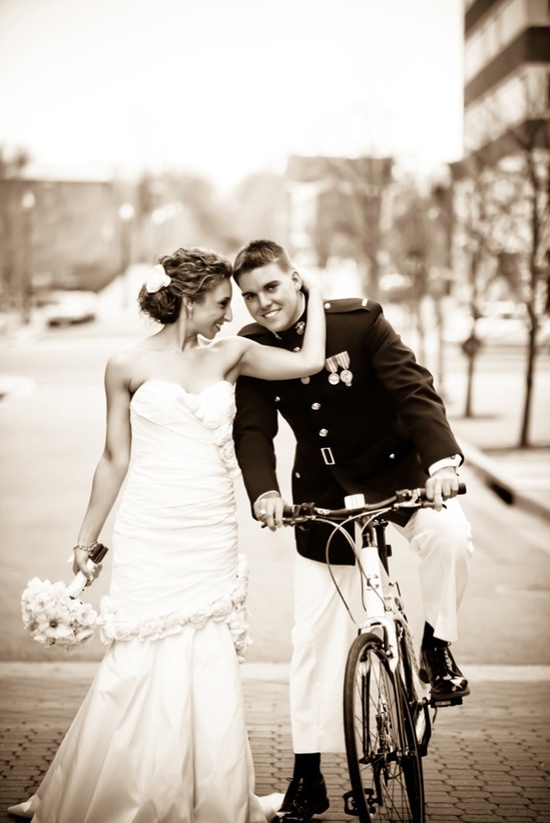 photo of Elegant Black and White Military Wedding in Virginia