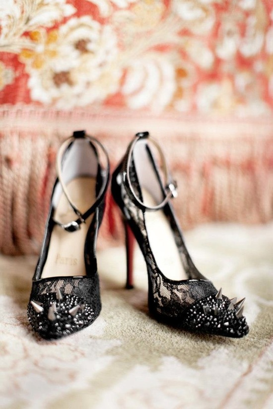 Classic Black Bridal Shoes