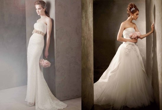 Romantic wedding dresses, White by Vera Wang