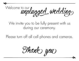 wedding hot topics unplugged ceremony