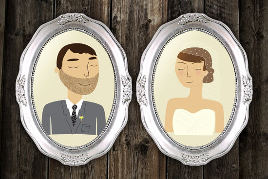 photo of 25 Unforgettable Illustrated Wedding Portraits