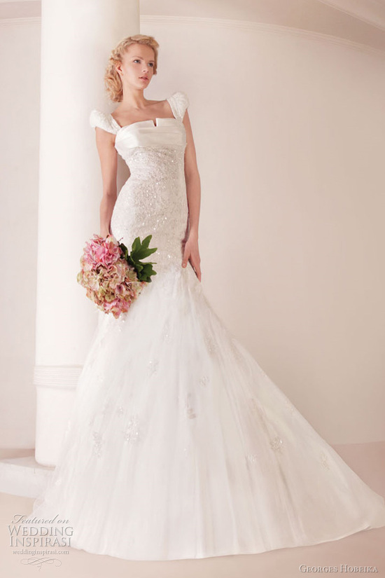 photo of Elegant Wedding Dresses with Couture Details by Georges Hobeika