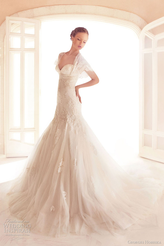 photo of Elegant Wedding Dresses with Couture Details by Georges Hobeika