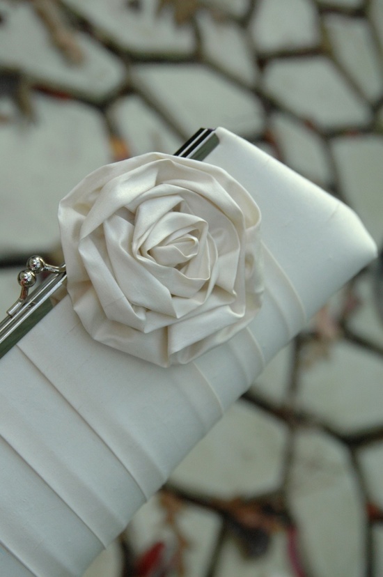 photo of Rose Blossom bridal clutch by It's So Clutch
