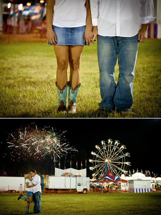 photo of Carnival Engagement Session, Parisian-Themed Spring Wedding