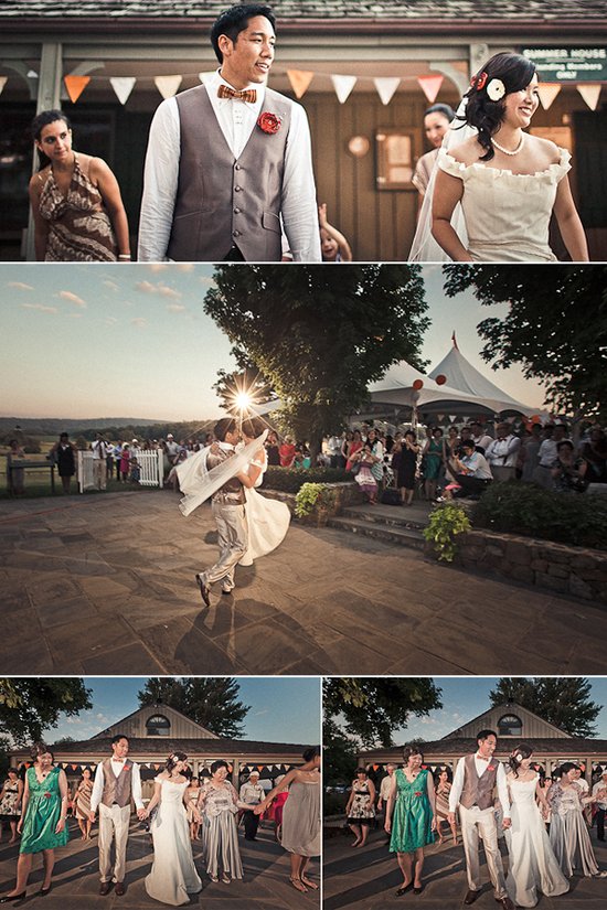 photo of Outdoor Summer Wedding: Asian Influences, DIY Details