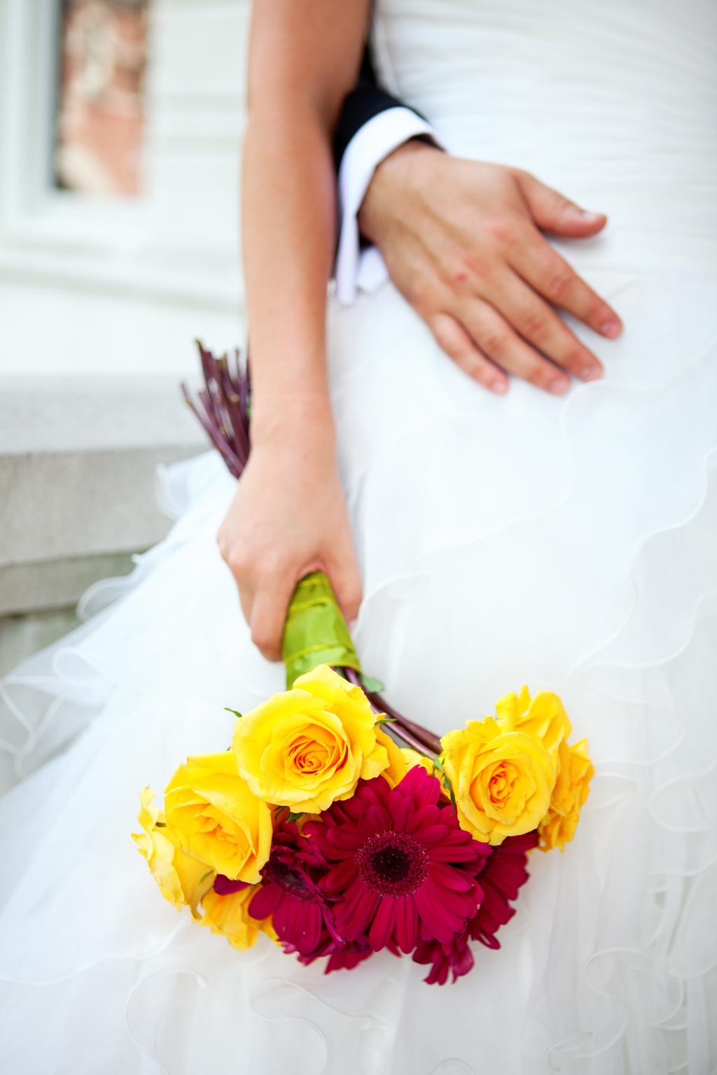 Real-weddings-new-york-wedding-photography-yellow-roses-red-gerbera-daisies-bridal-bouquet.full