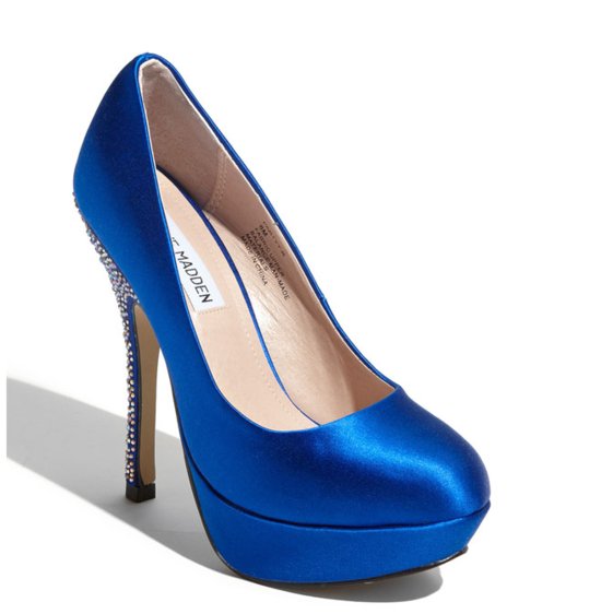 photo of Blue Steve Madden wedding shoes via Nordstrom