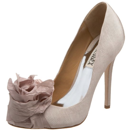 photo of Nude Vivienne Westwood funky wedding shoes